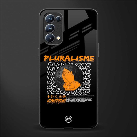 pluralisme back phone cover | glass case for oppo reno 5