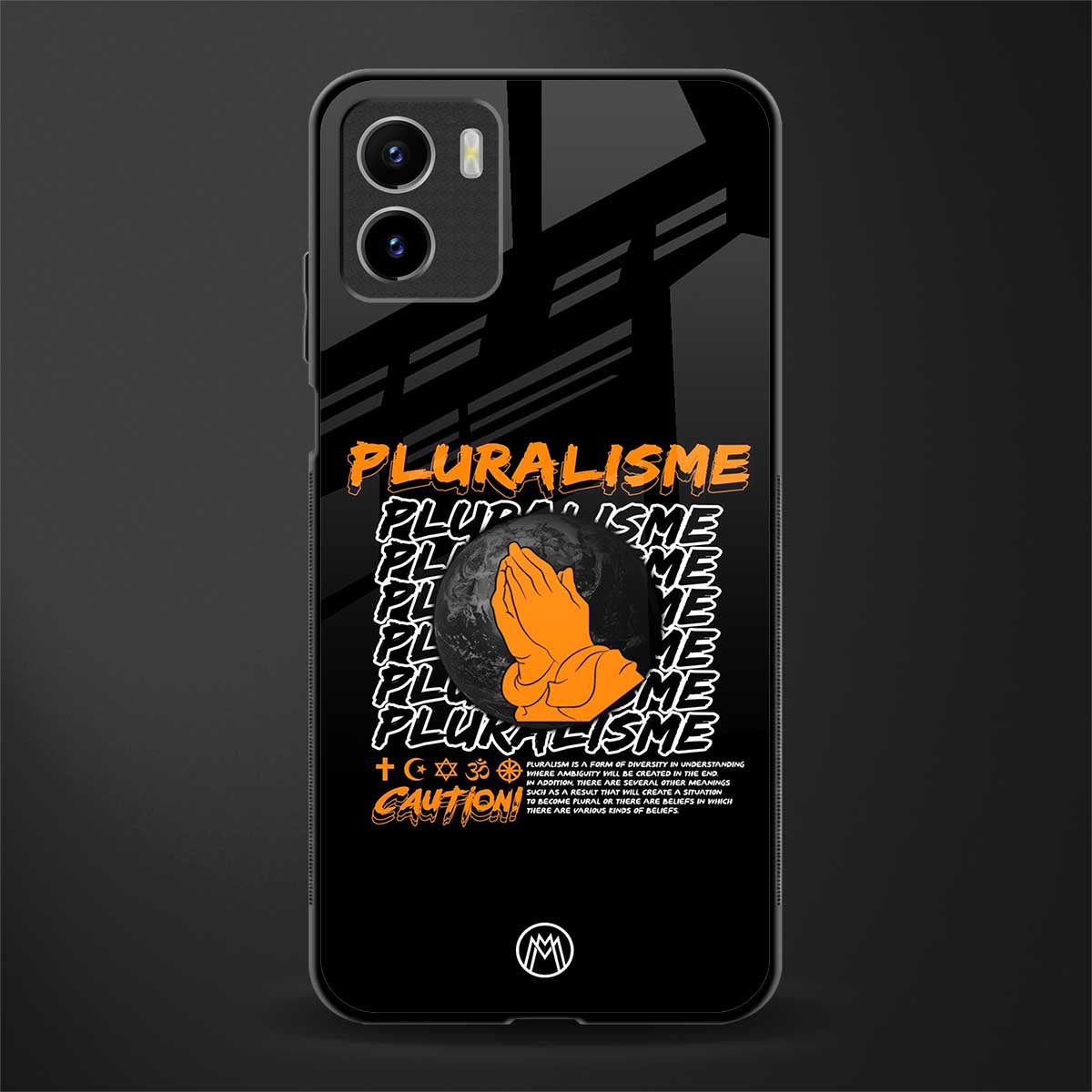 pluralisme back phone cover | glass case for vivo y72