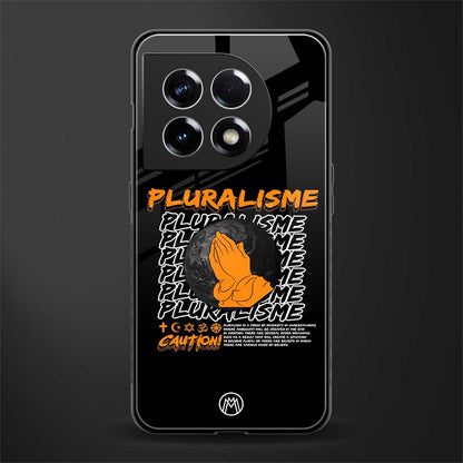 pluralisme back phone cover | glass case for oneplus 11