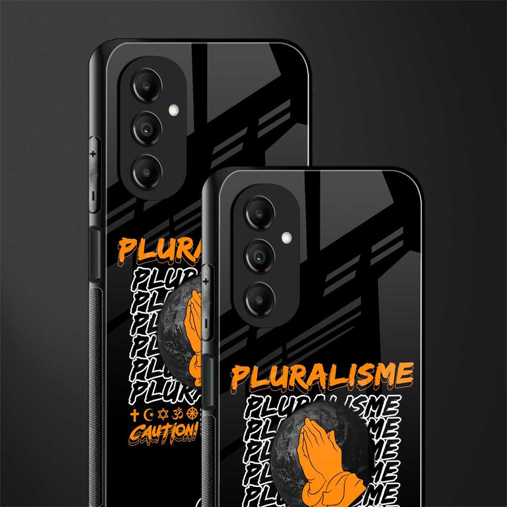 pluralisme back phone cover | glass case for samsung galaxy a14 5g