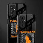 pluralisme back phone cover | glass case for samsung galaxy a14 5g