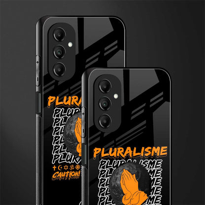 pluralisme back phone cover | glass case for samsung galaxy a14 5g