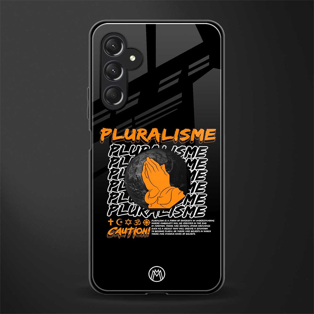 pluralisme back phone cover | glass case for samsun galaxy a24 4g