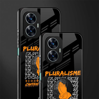 pluralisme back phone cover | glass case for realme c55