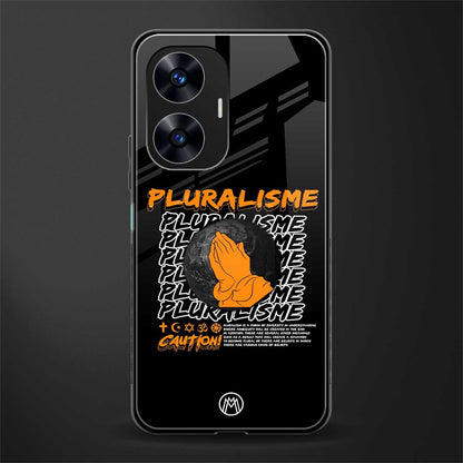 pluralisme back phone cover | glass case for realme c55