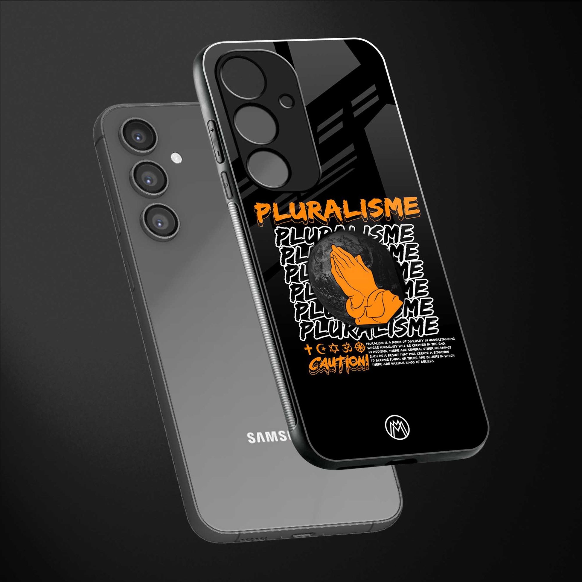 pluralisme back phone cover | glass case for samsung galaxy s23 fe 5g