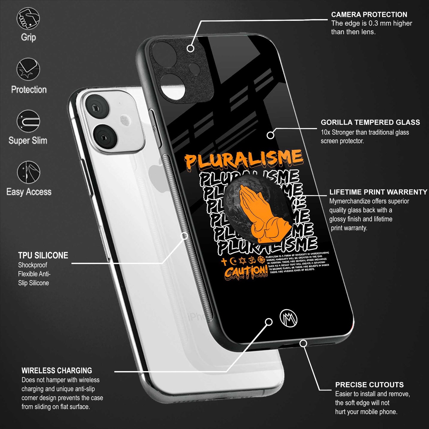 pluralisme back phone cover | glass case for samsung galaxy a53 5g
