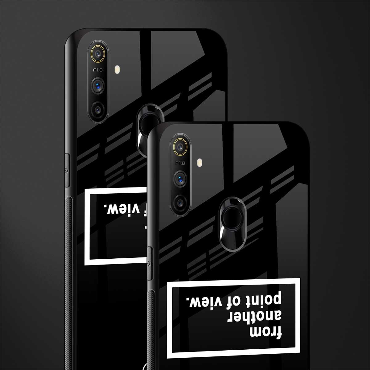 point of view black edition glass case for realme narzo 10a image-2