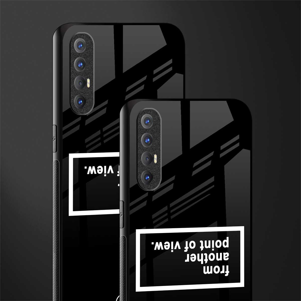 point of view black edition glass case for oppo reno 3 pro image-2