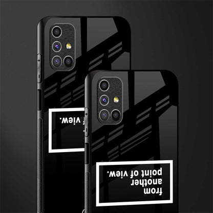 point of view black edition glass case for samsung galaxy m51 image-2