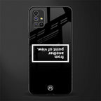 point of view black edition glass case for samsung galaxy m31s image