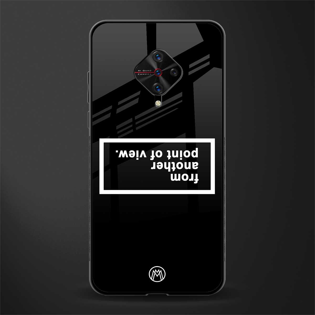 point of view black edition glass case for vivo s1 pro image