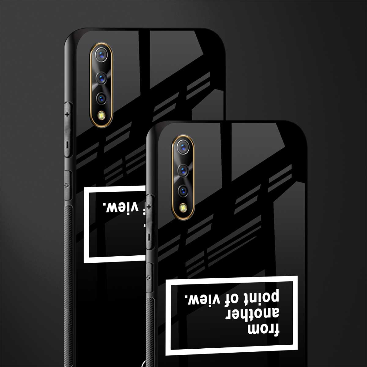 point of view black edition glass case for vivo z1x image-2