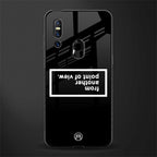 point of view black edition glass case for vivo v15 image