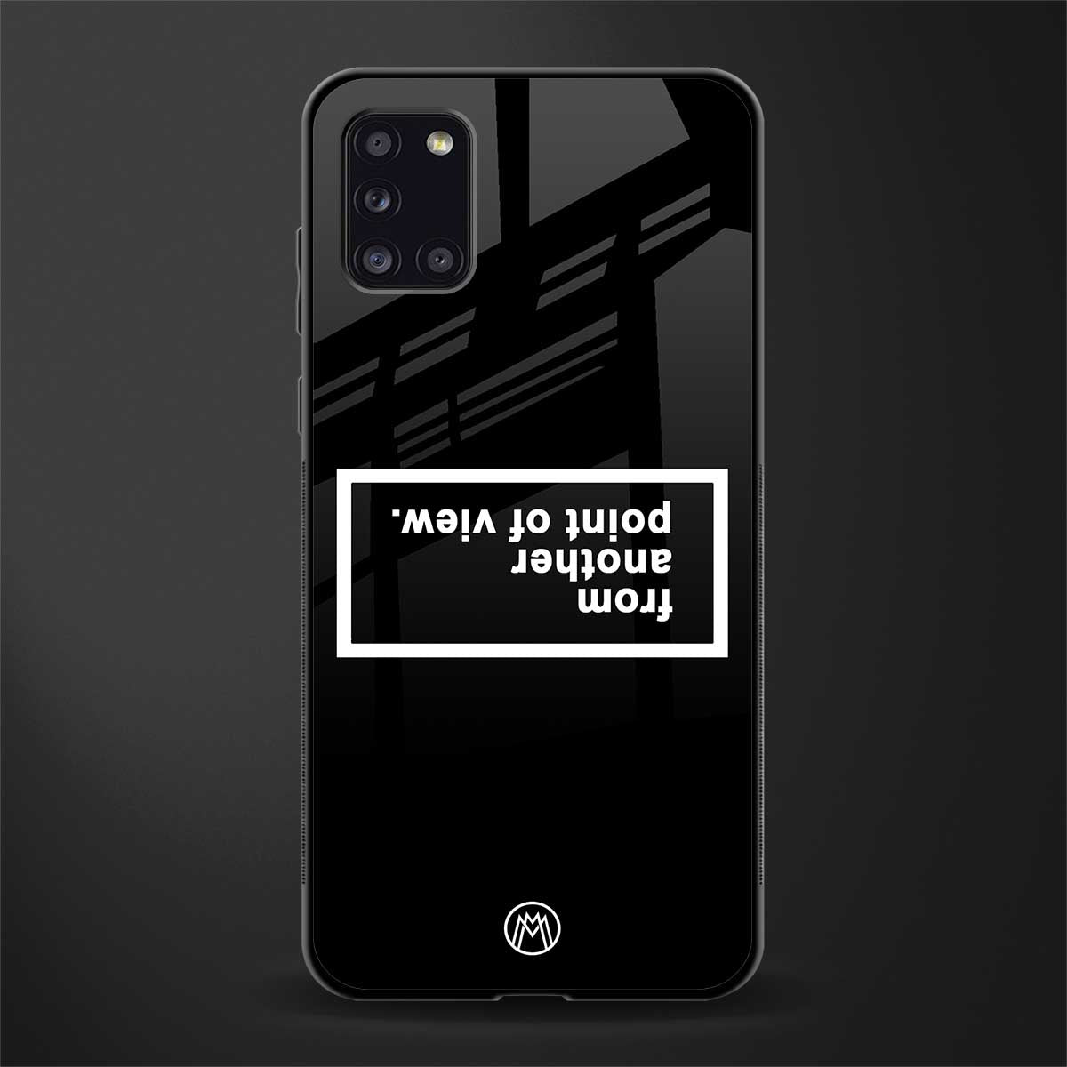 point of view black edition glass case for samsung galaxy a31 image