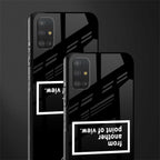 point of view black edition glass case for samsung galaxy a51 image-2