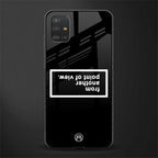 point of view black edition glass case for samsung galaxy a51 image