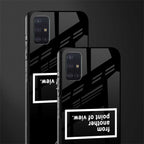 point of view black edition glass case for samsung galaxy a71 image-2