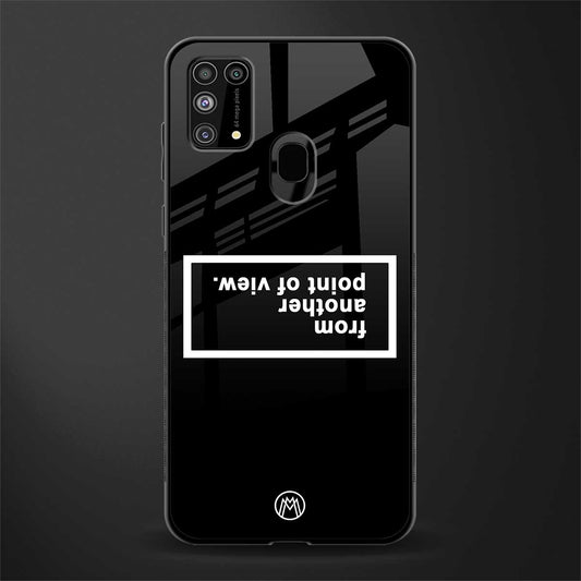 point of view black edition glass case for samsung galaxy m31 prime edition image