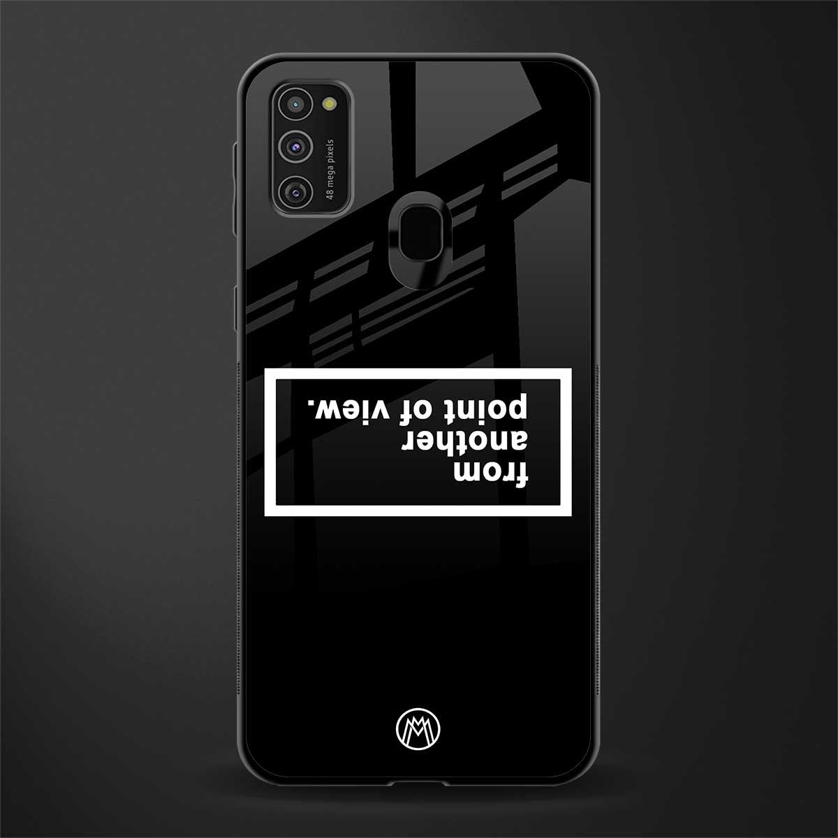 point of view black edition glass case for samsung galaxy m30s image