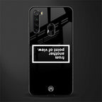 point of view black edition glass case for redmi note 8 image