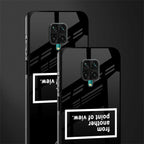 point of view black edition glass case for redmi note 9 pro image-2