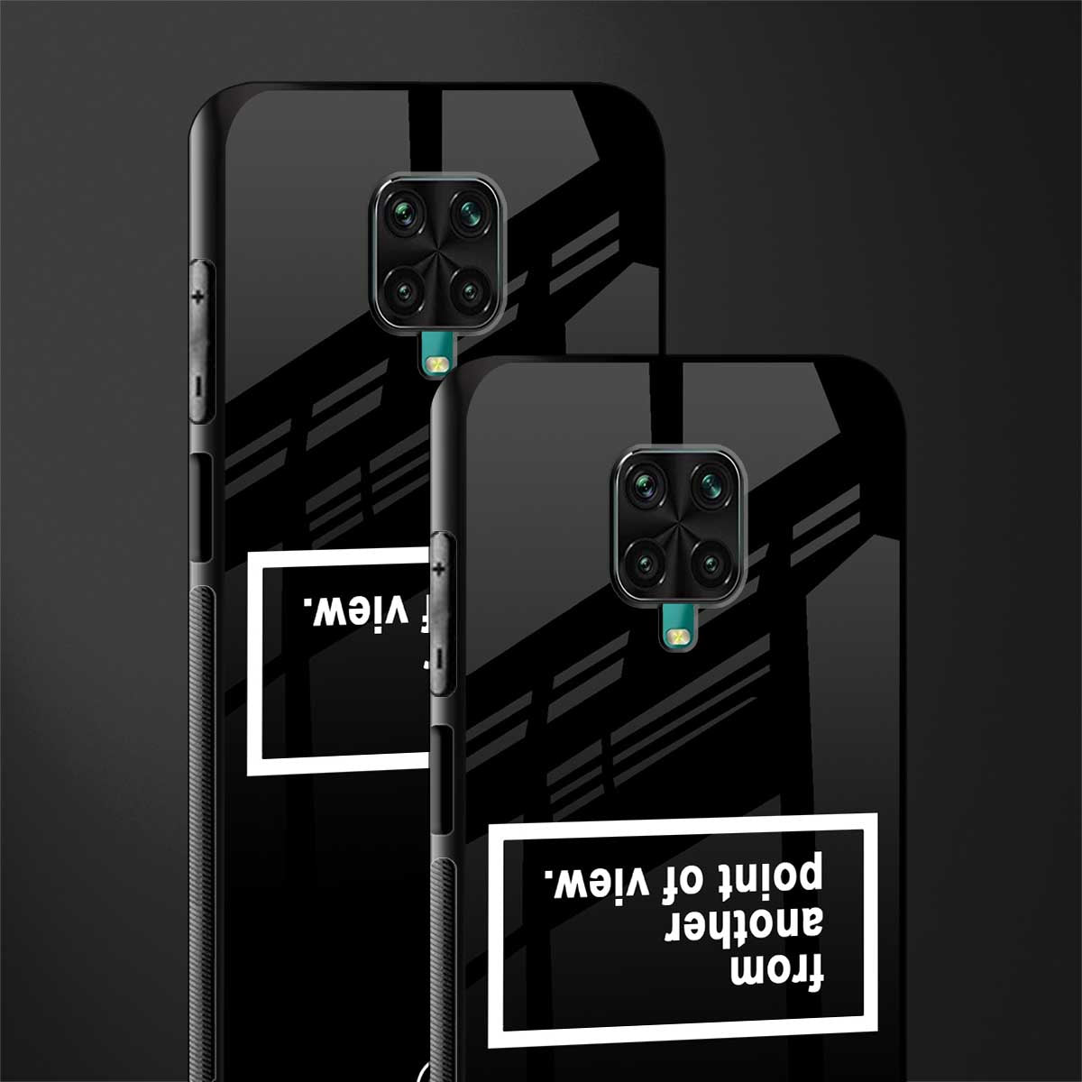 point of view black edition glass case for redmi note 9 pro image-2