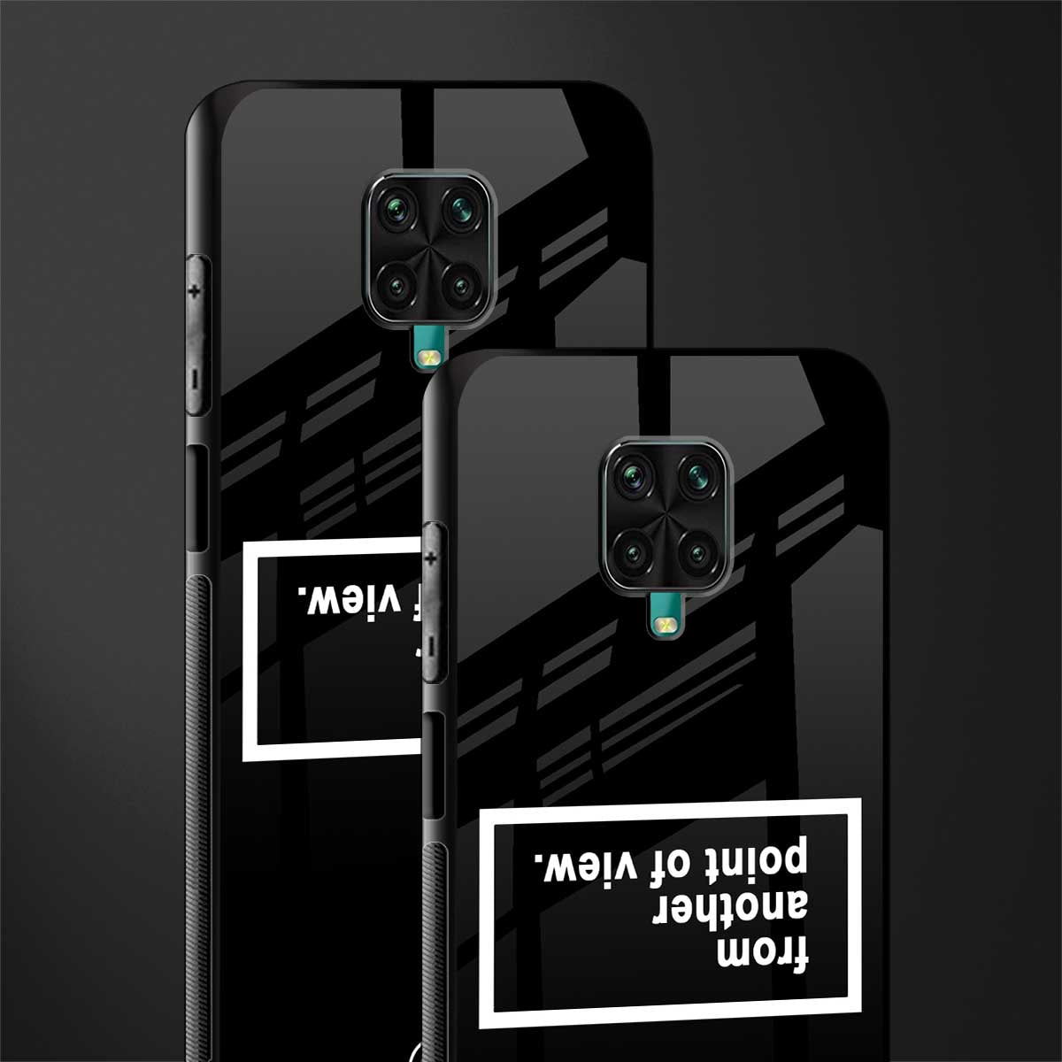 point of view black edition glass case for redmi note 9 pro max image-2