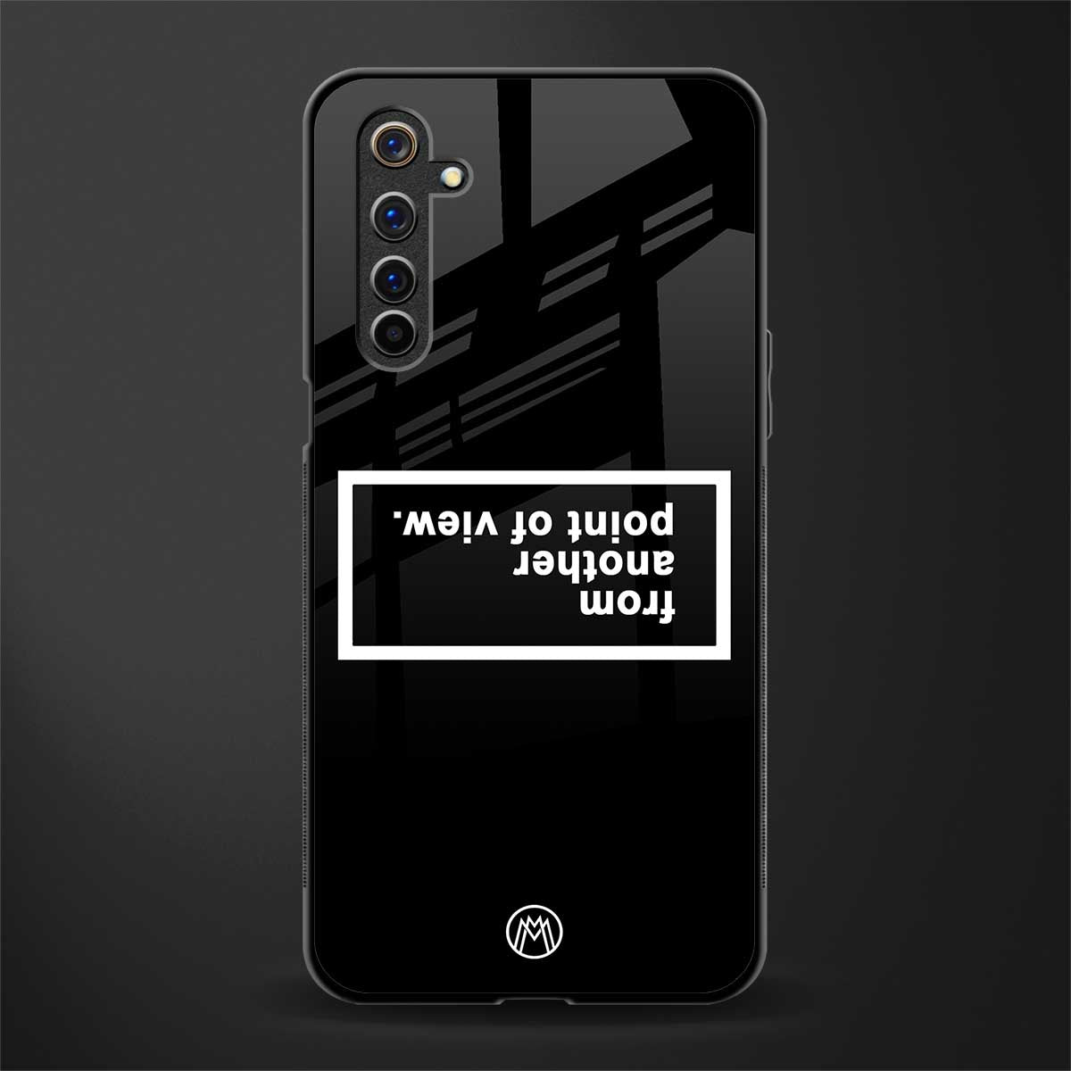 point of view black edition glass case for realme 6i image