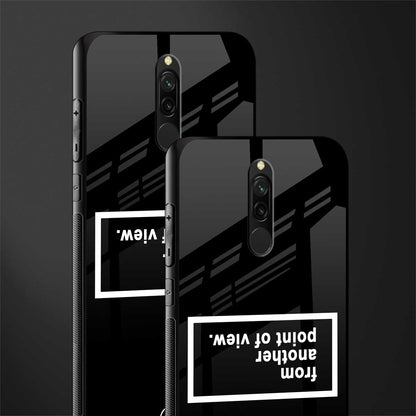 point of view black edition glass case for redmi 8 image-2