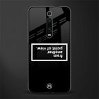 point of view black edition glass case for redmi k20 pro image
