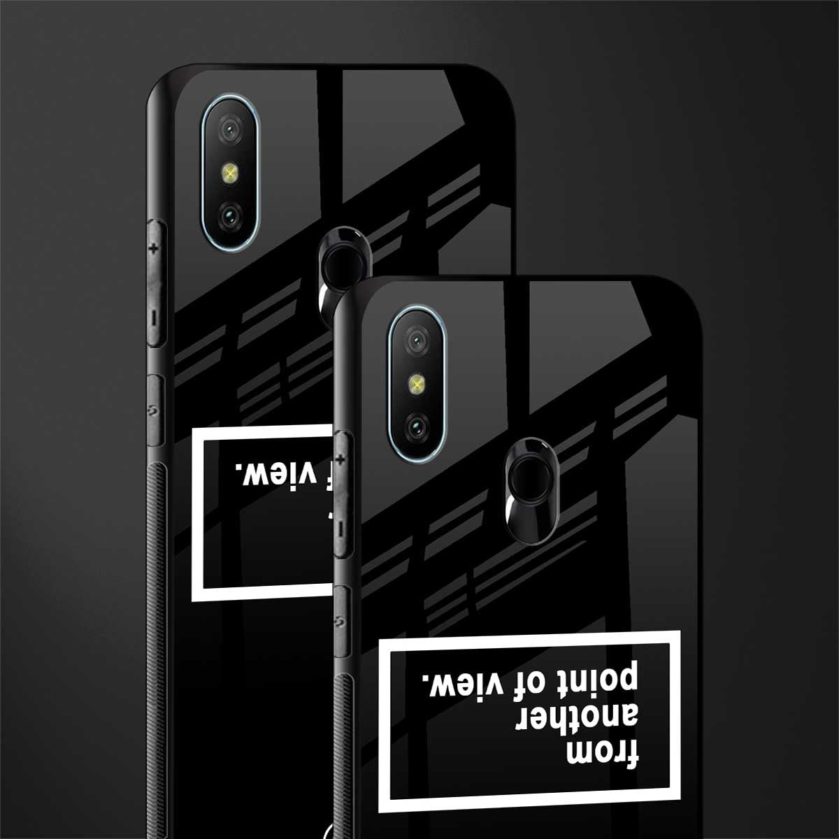 point of view black edition glass case for redmi 6 pro image-2