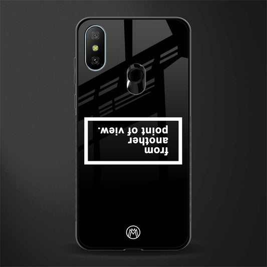 point of view black edition glass case for redmi 6 pro image