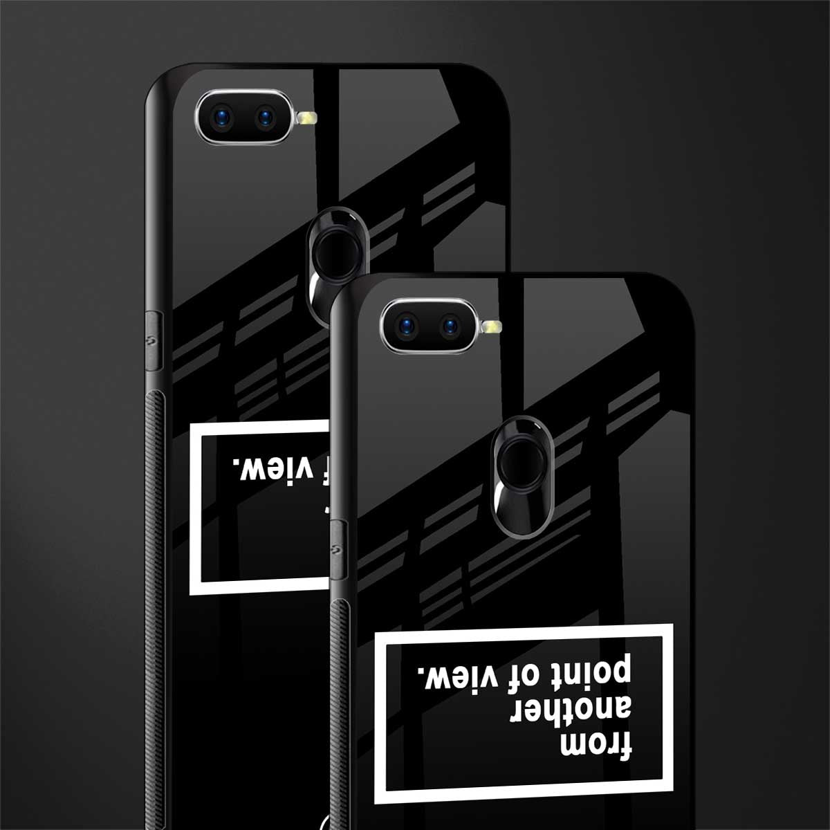 point of view black edition glass case for oppo a7 image-2