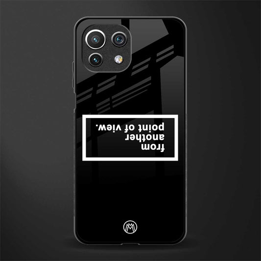 point of view black edition glass case for mi 11 lite image