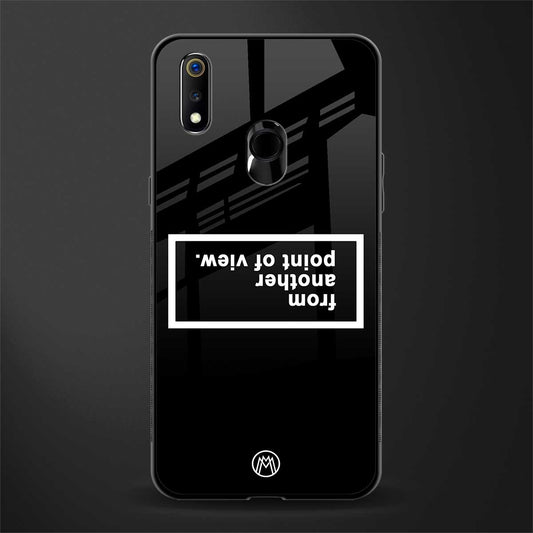 point of view black edition glass case for realme 3 image