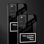 point of view black edition glass case for vivo v19 image-2