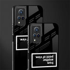 point of view black edition glass case for vivo v21 5g image-2