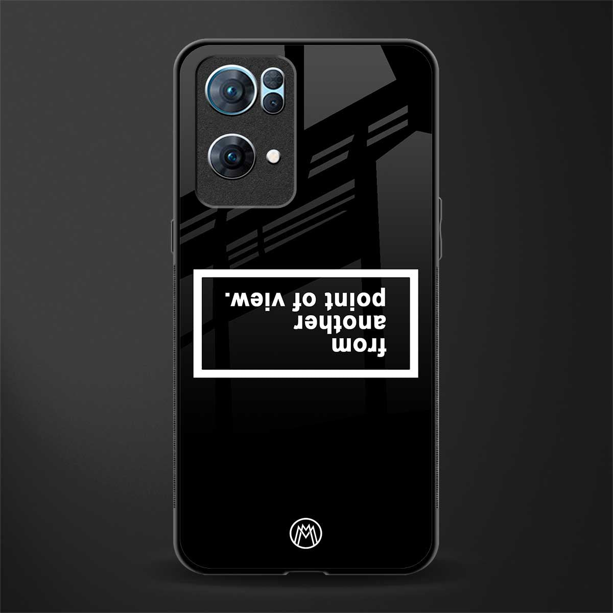 point of view black edition glass case for oppo reno7 pro 5g image