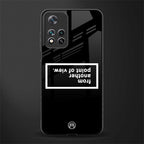 point of view black edition glass case for xiaomi 11i 5g image
