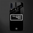 point of view black edition glass case for samsung galaxy a20s image