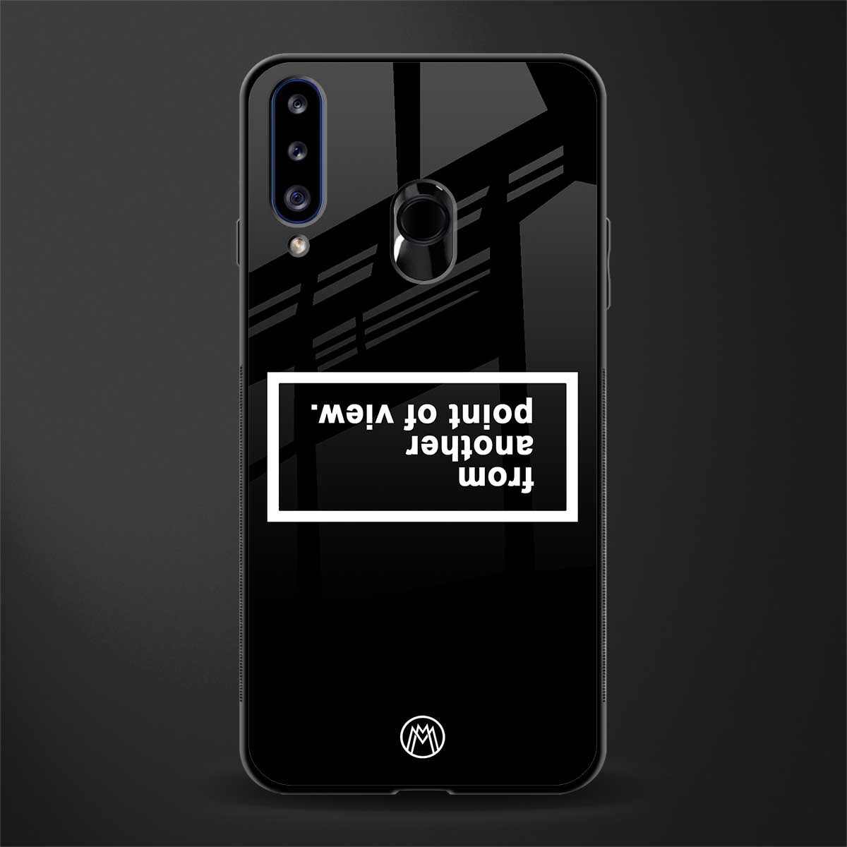 point of view black edition glass case for samsung galaxy a20s image