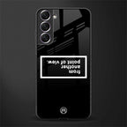 point of view black edition glass case for samsung galaxy s22 plus 5g image