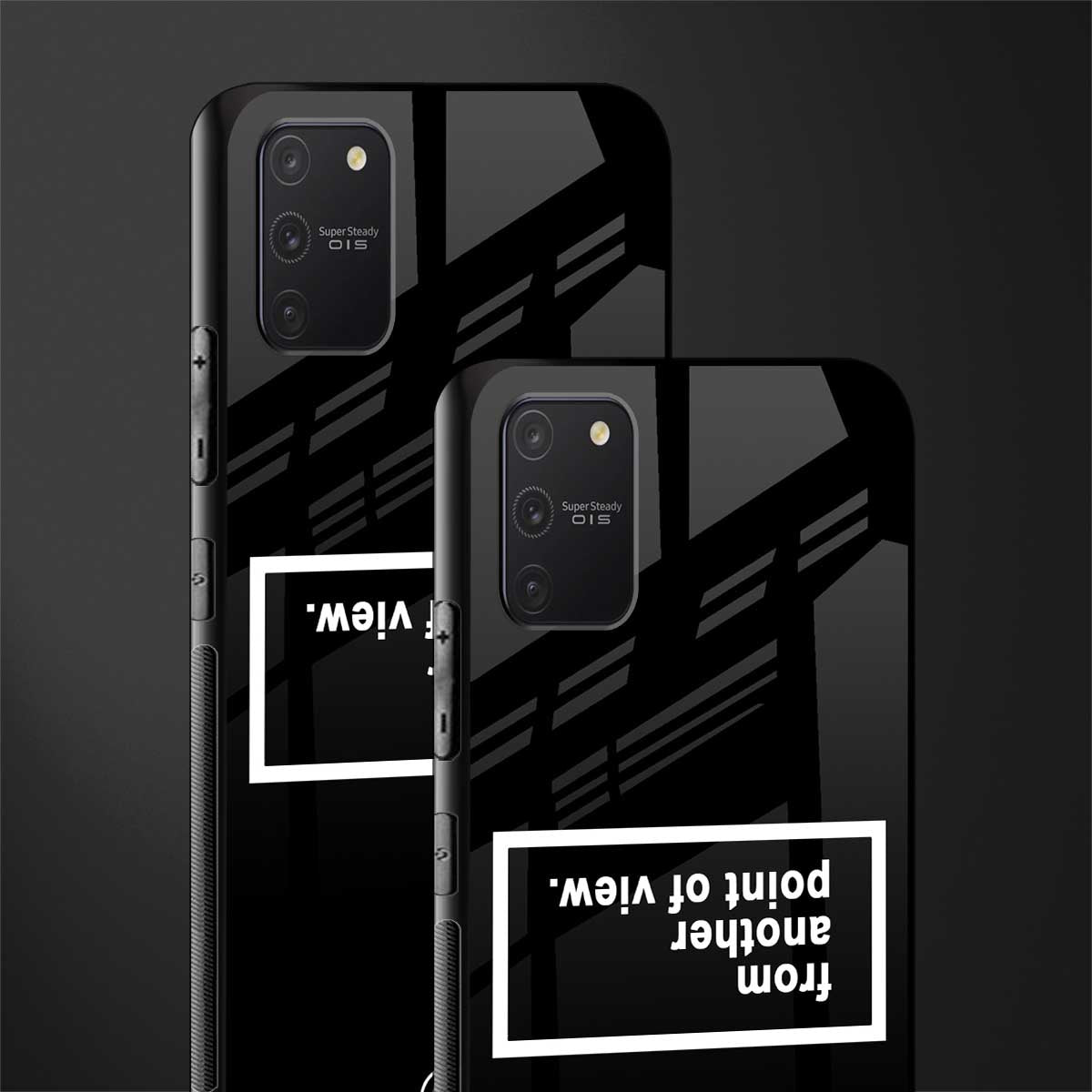 point of view black edition glass case for samsung galaxy a91 image-2