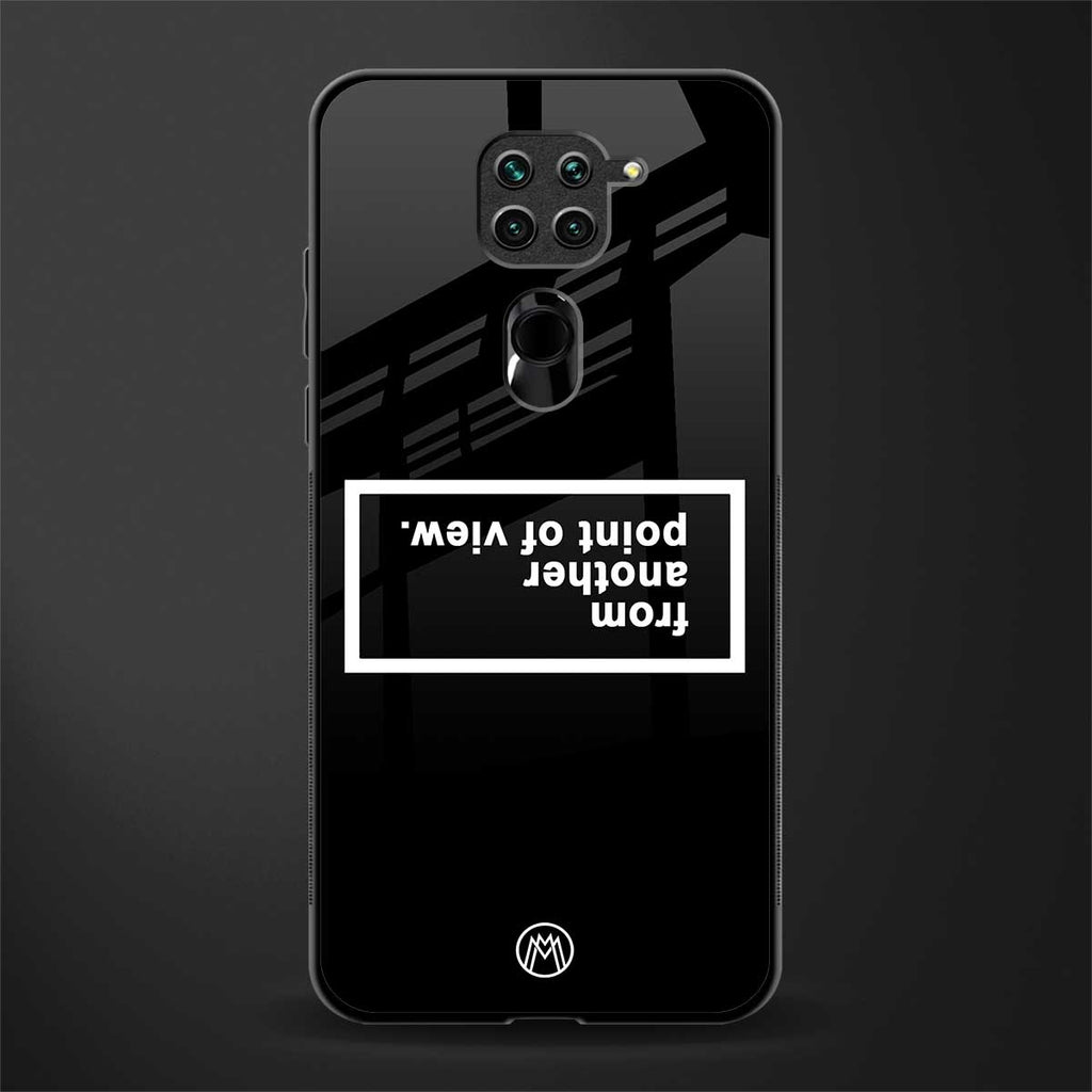 point of view black edition glass case for redmi note 9 image