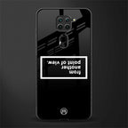 point of view black edition glass case for redmi note 9 image
