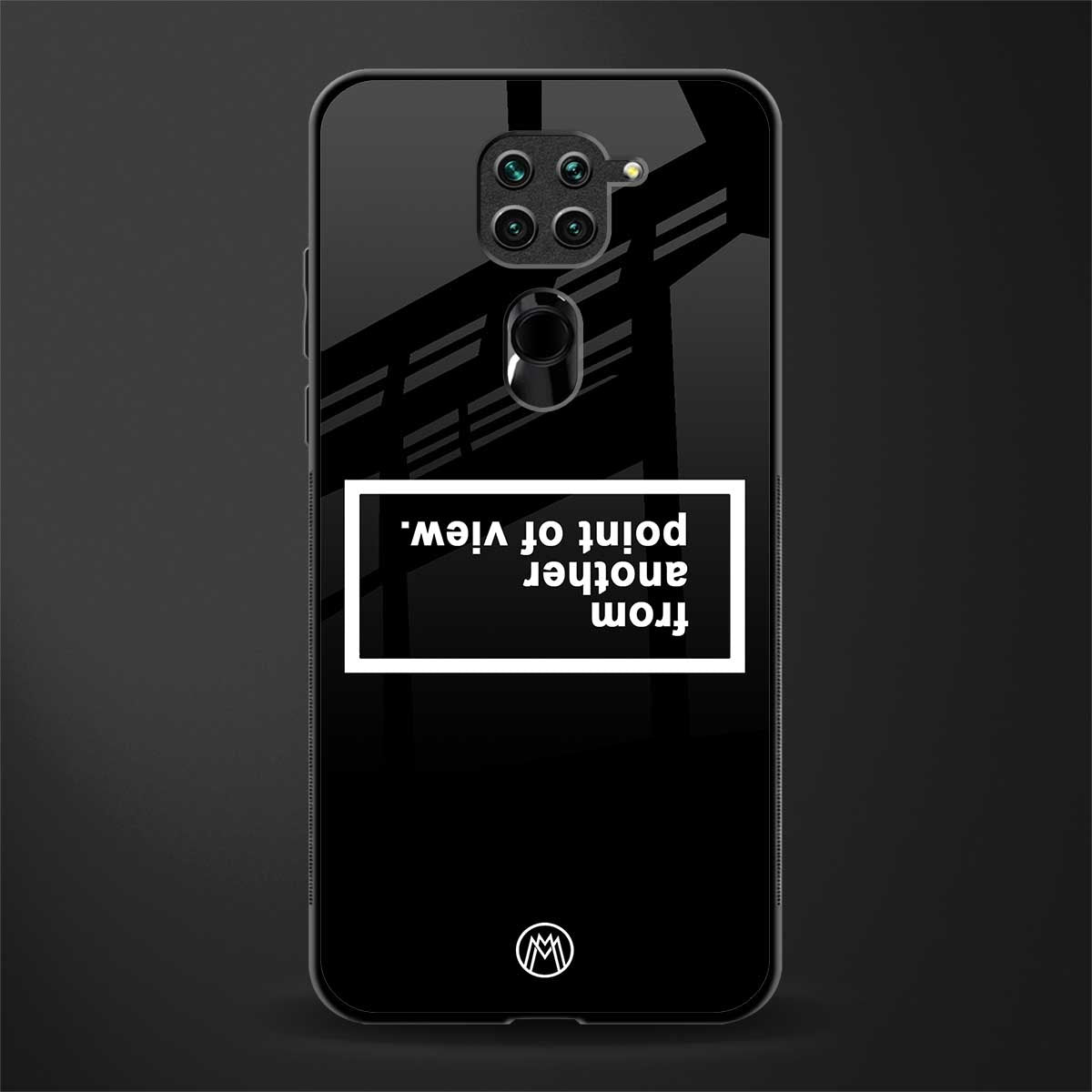 point of view black edition glass case for redmi note 9 image