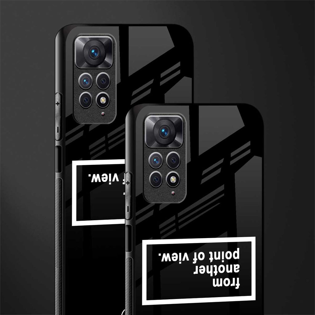 point of view black edition glass case for redmi note 11 pro image-2