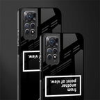 point of view black edition glass case for redmi note 11s image-2