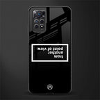 point of view black edition glass case for redmi note 11 pro image